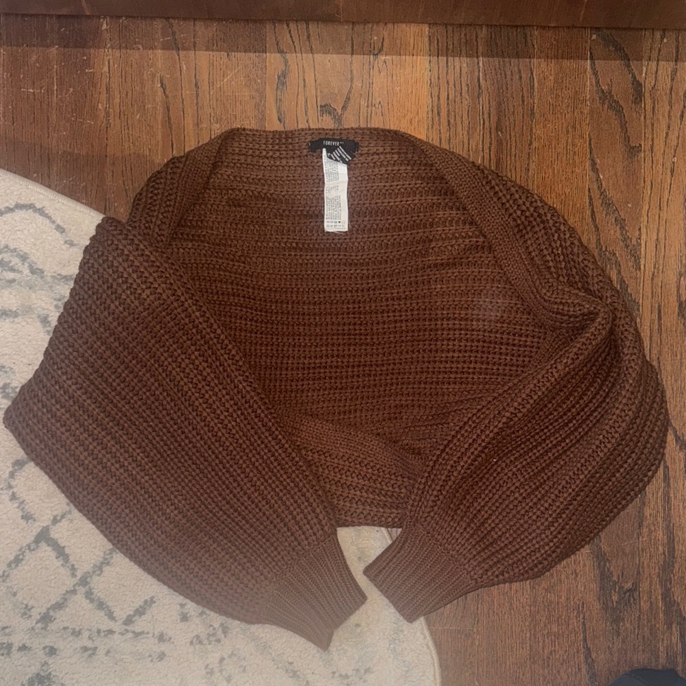 Forever 21 Chocolate Brown Knit Sweater